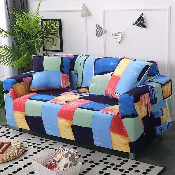 Abstract Artistic Colorful Sofa Cover-TipTopHomeDecor