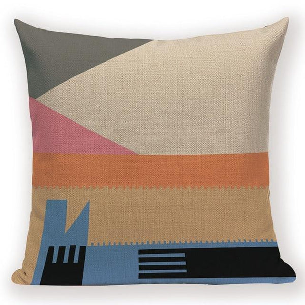 Abstract Geometric Retro Patchwork Cushion Covers-TipTopHomeDecor