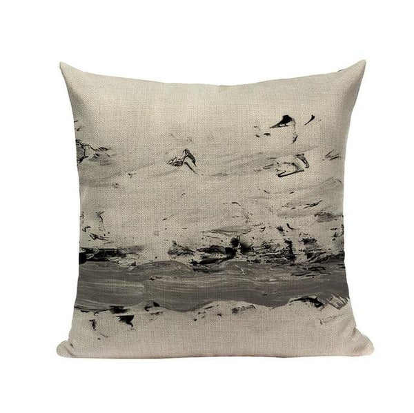 Abstract Ink Watercolor Throw Pillow Covers-Tiptophomedecor