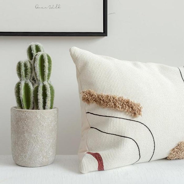 Abstract Lines Embroidered Cushion Covers-TipTopHomeDecor