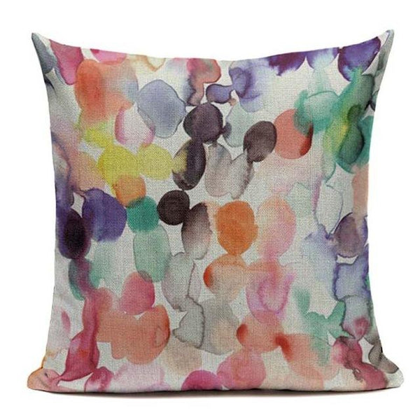 Abstract Modern Colorful Watercolor Art Cushion Covers-Tiptophomedecor