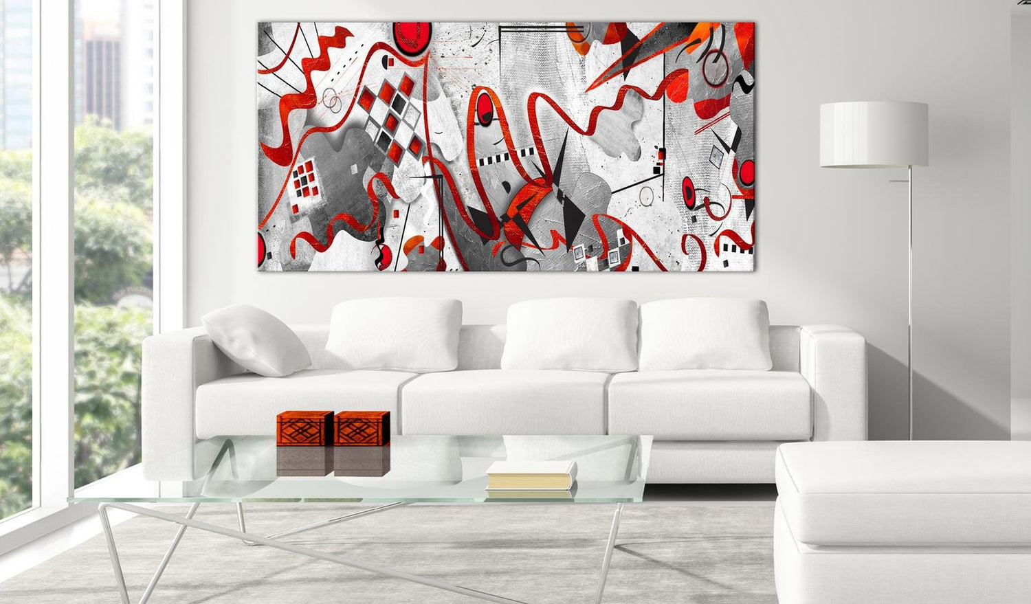 Abstract Stretched Canvas Art - Between Waves Wide-Tiptophomedecor