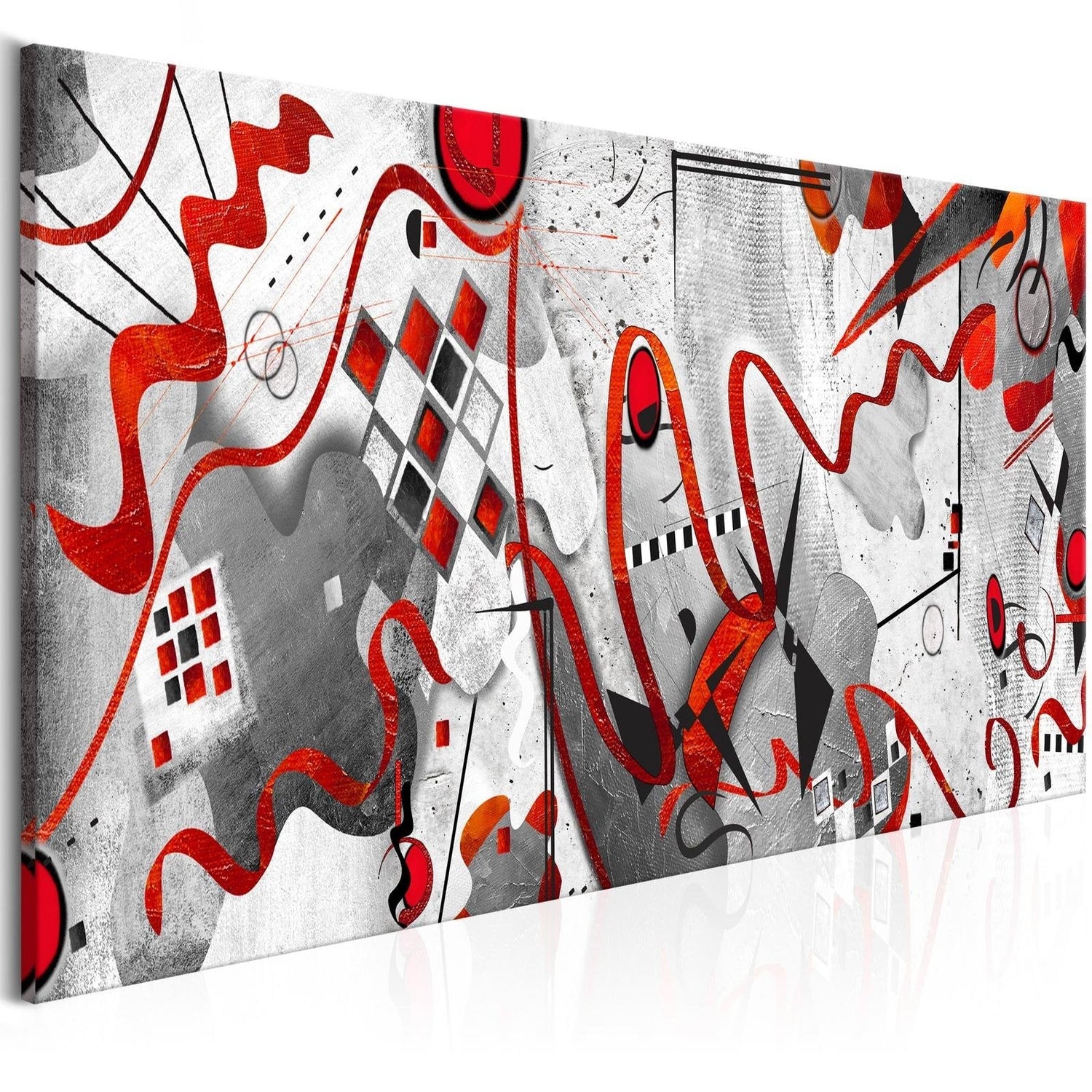 Abstract Stretched Canvas Art - Between Waves Wide-Tiptophomedecor
