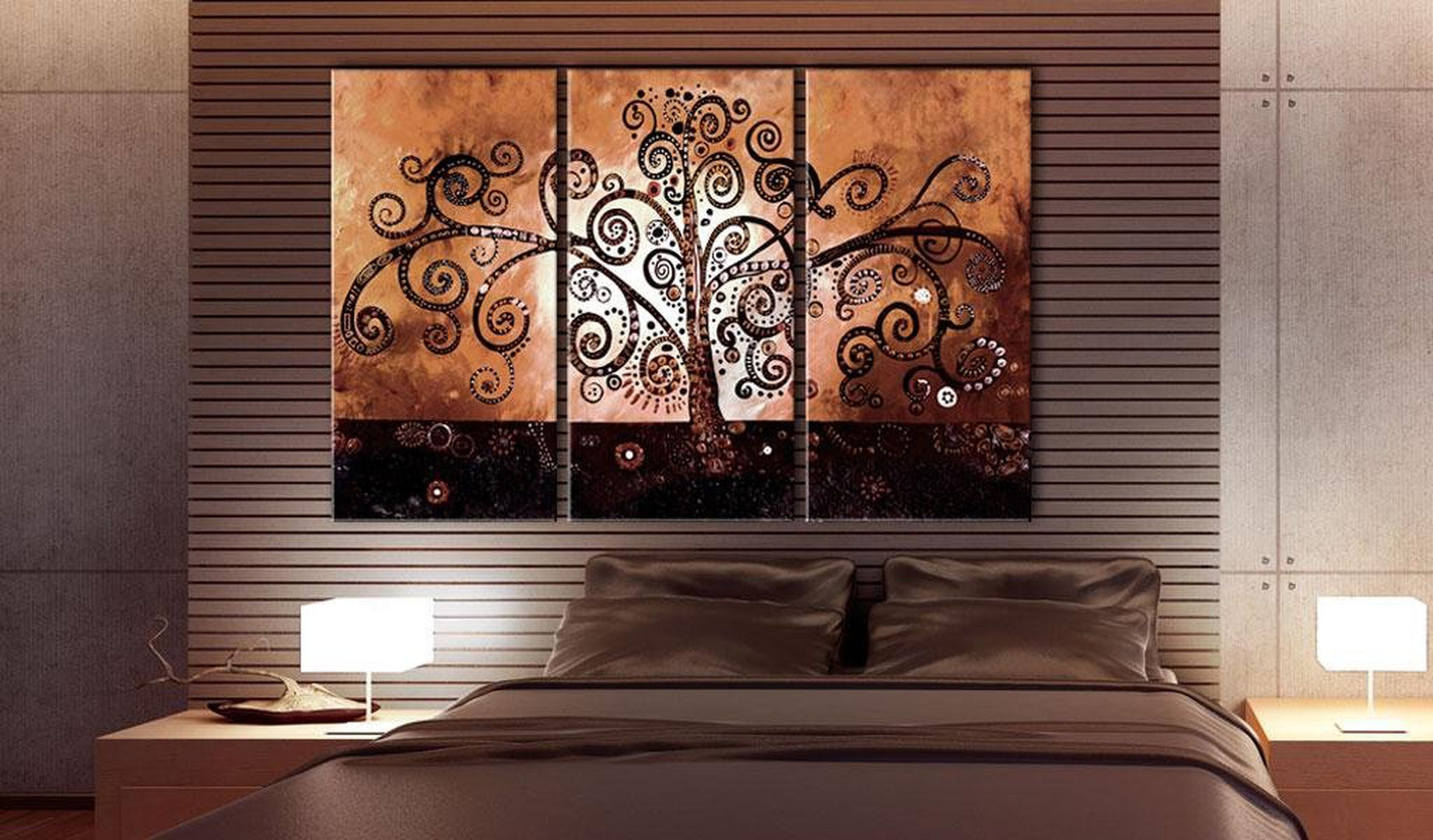 Abstract Stretched Canvas Art - Chocolate Magic-Tiptophomedecor