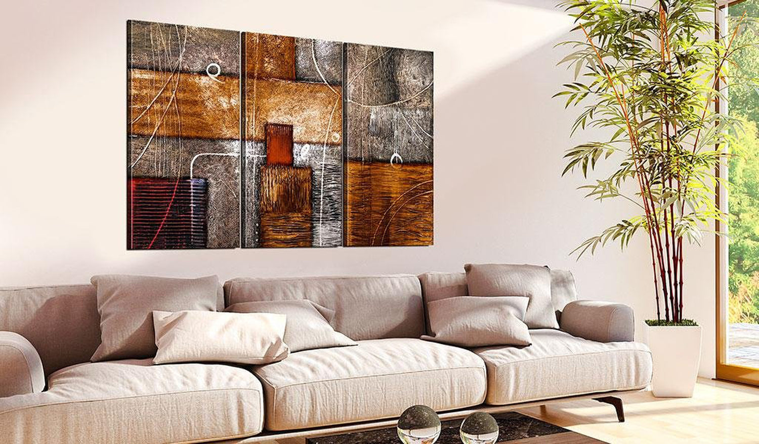 Abstract Stretched Canvas Art - City Streets-Tiptophomedecor