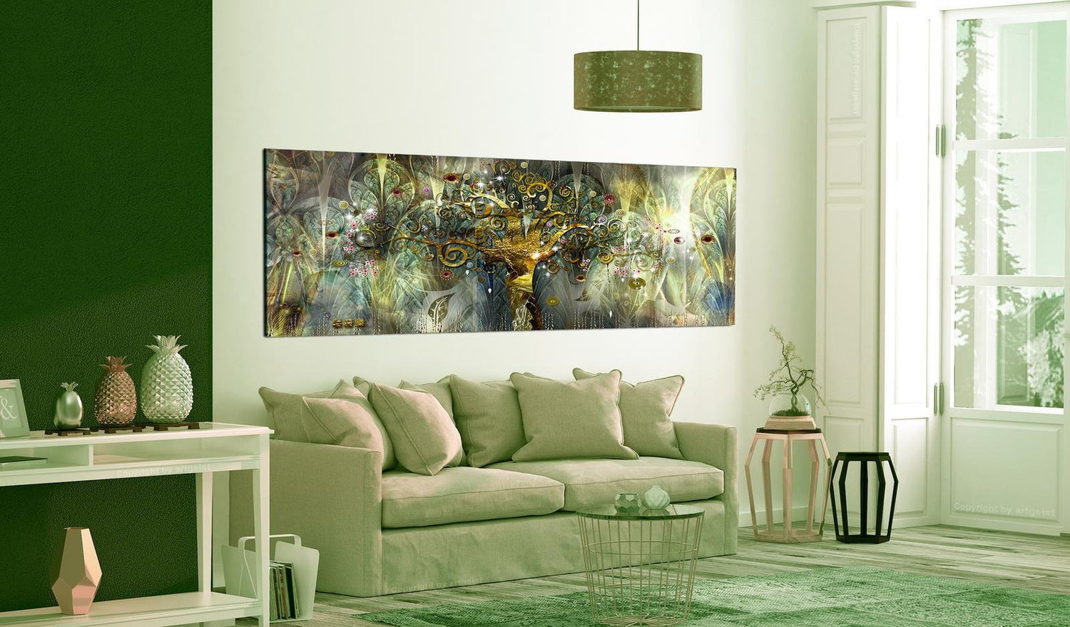 Abstract Stretched Canvas Art - Fairytale Tree-Tiptophomedecor