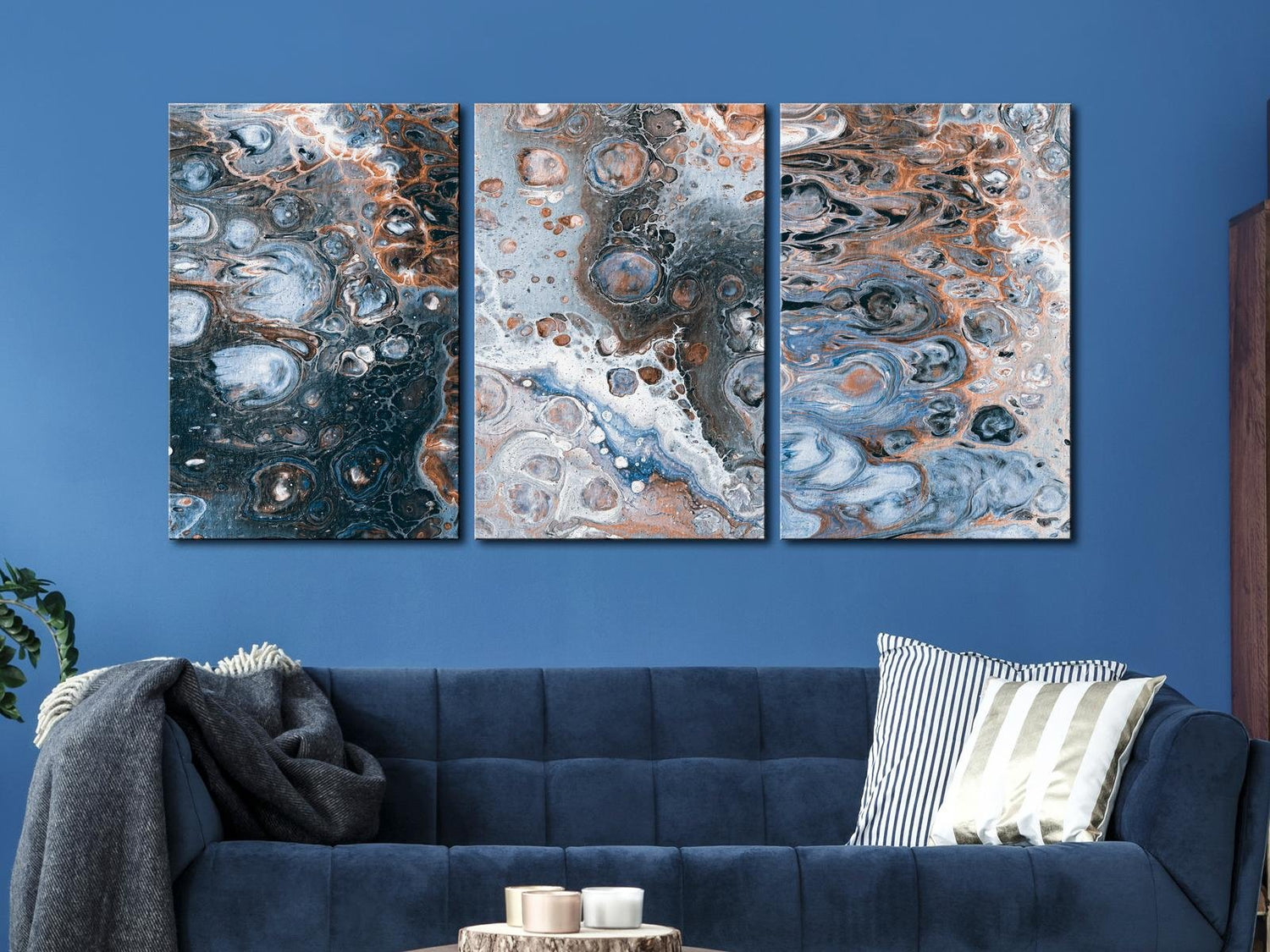 Abstract Stretched Canvas Art - Galaxy-Tiptophomedecor