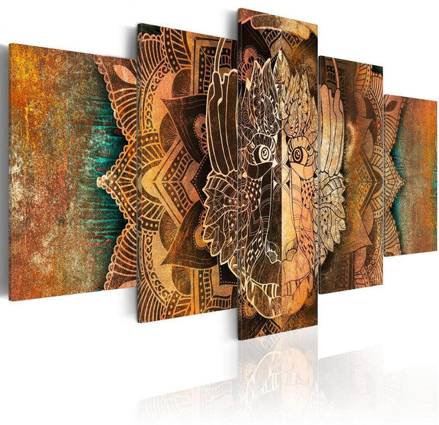 Abstract Stretched Canvas Art - Golden Monkey-Tiptophomedecor