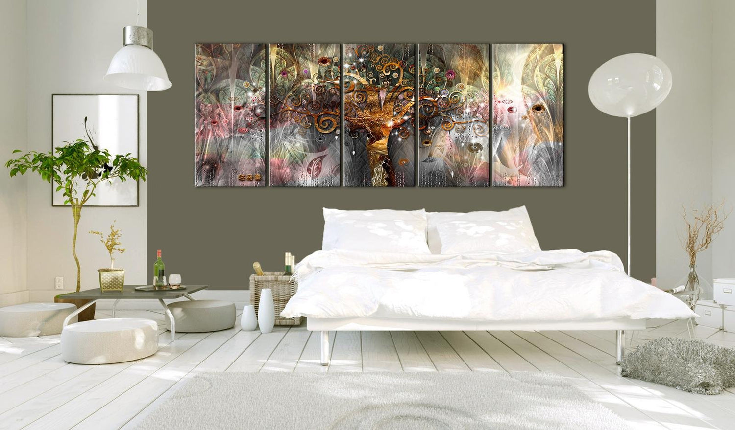 Abstract Stretched Canvas Art - Land Of Happiness I-Tiptophomedecor