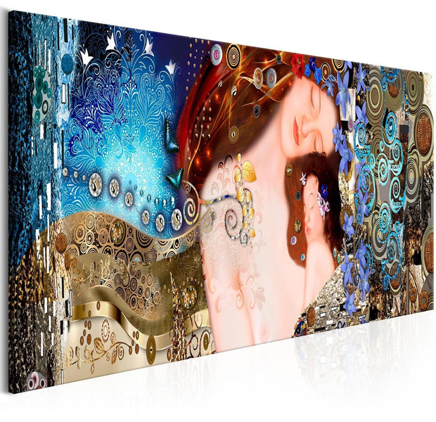 Abstract Stretched Canvas Art - Mother'S Hug Narrow-Tiptophomedecor