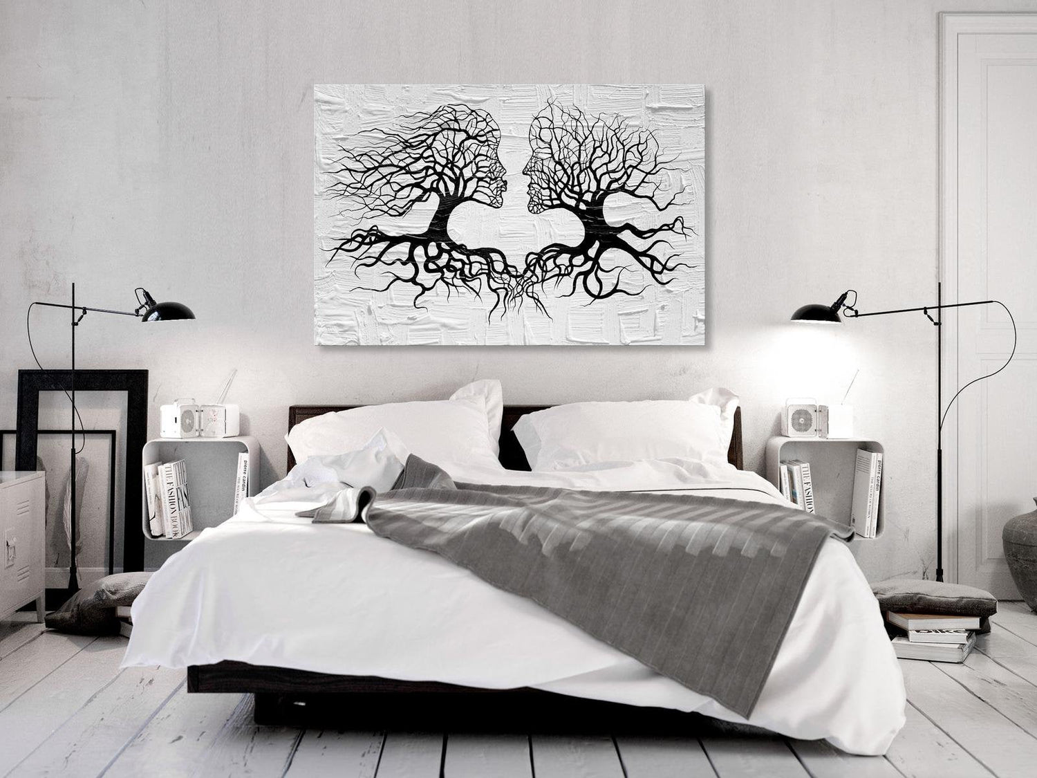 Abstract Stretched Canvas Art - The Kiss Of The Wind Wide-Tiptophomedecor