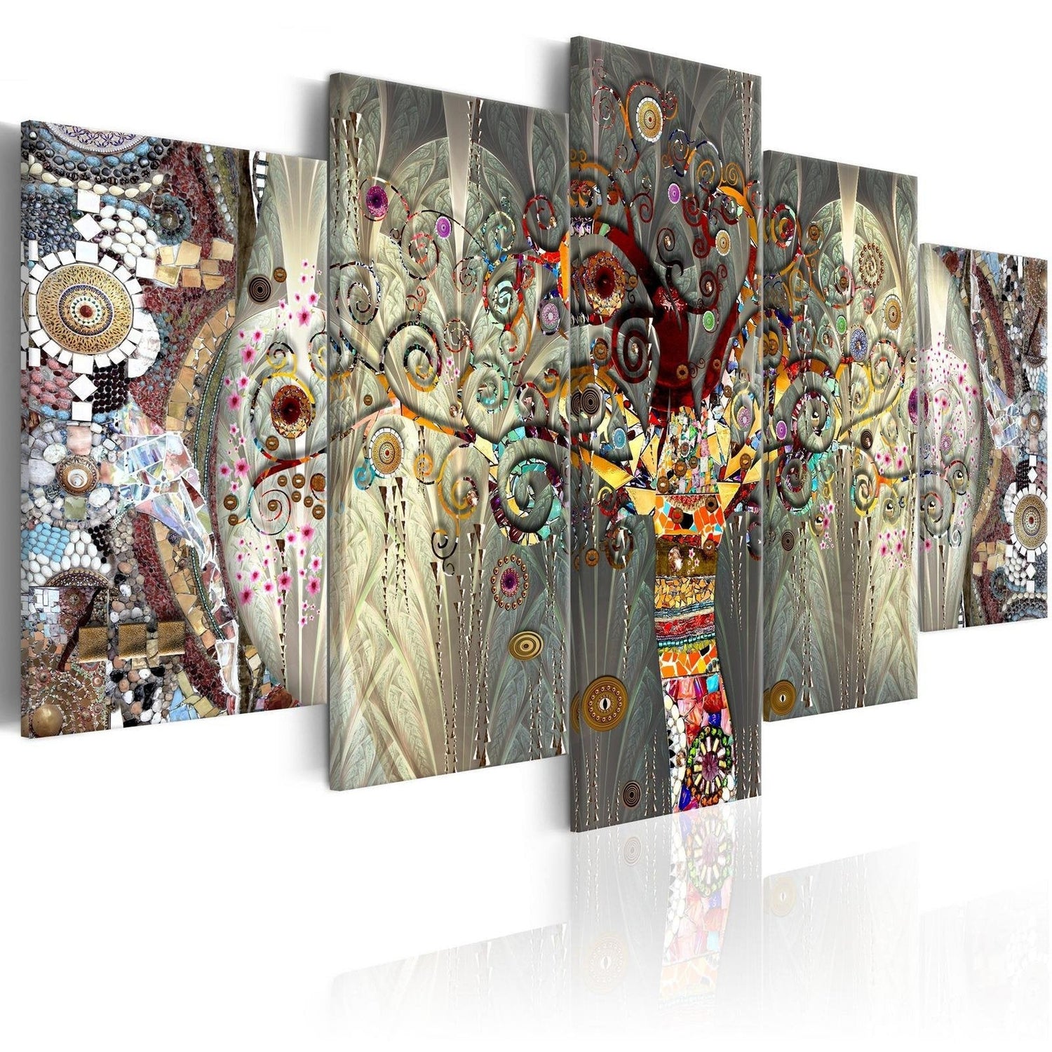 Abstract Stretched Canvas Art - Tree Of Life-Tiptophomedecor