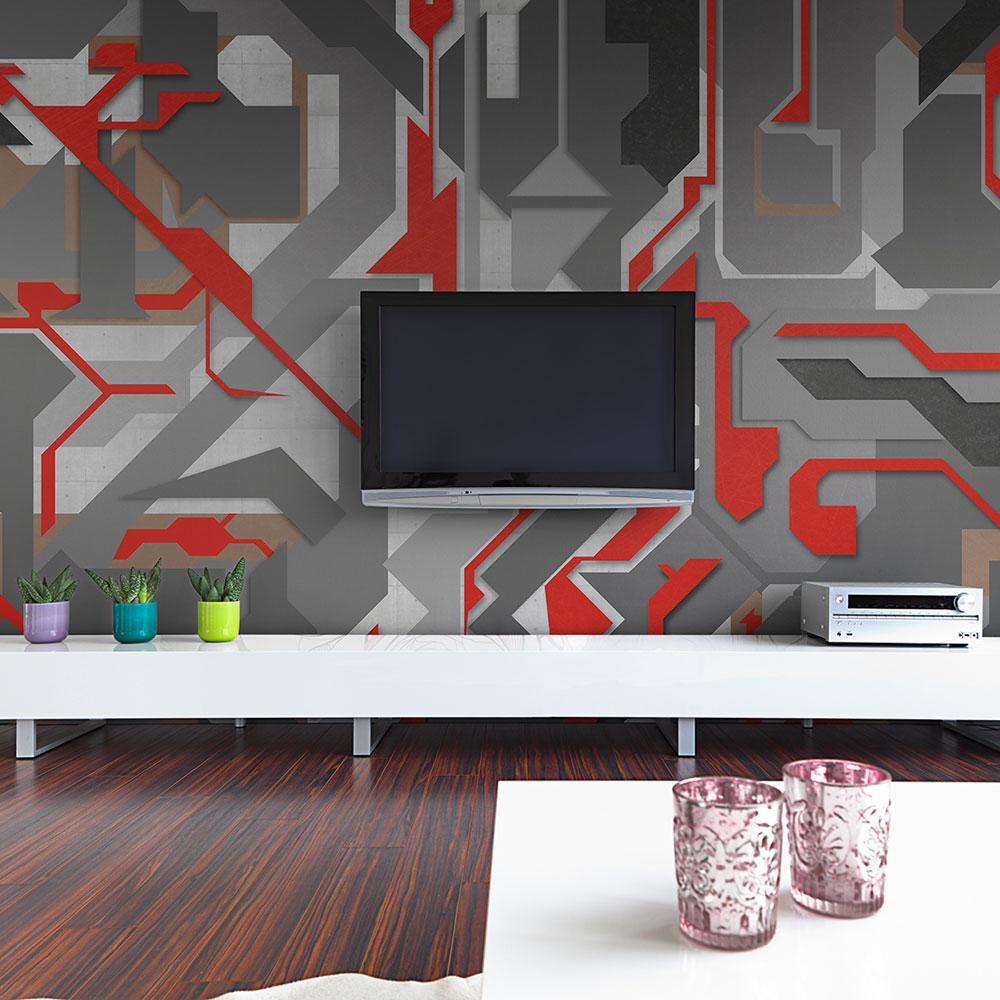 Wall mural - Abstract geometric paths-TipTopHomeDecor