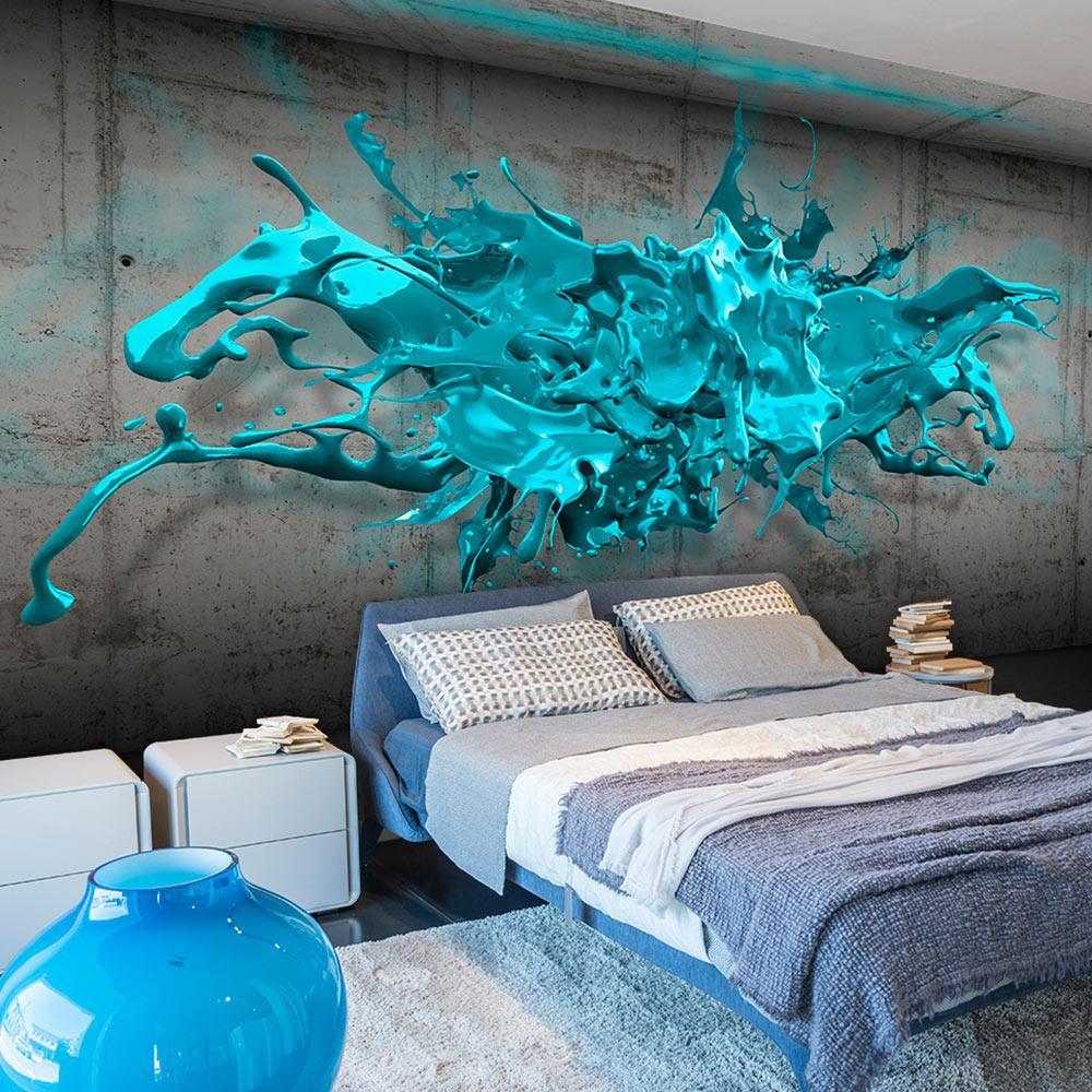Wall mural - Blue Ink Blot-TipTopHomeDecor