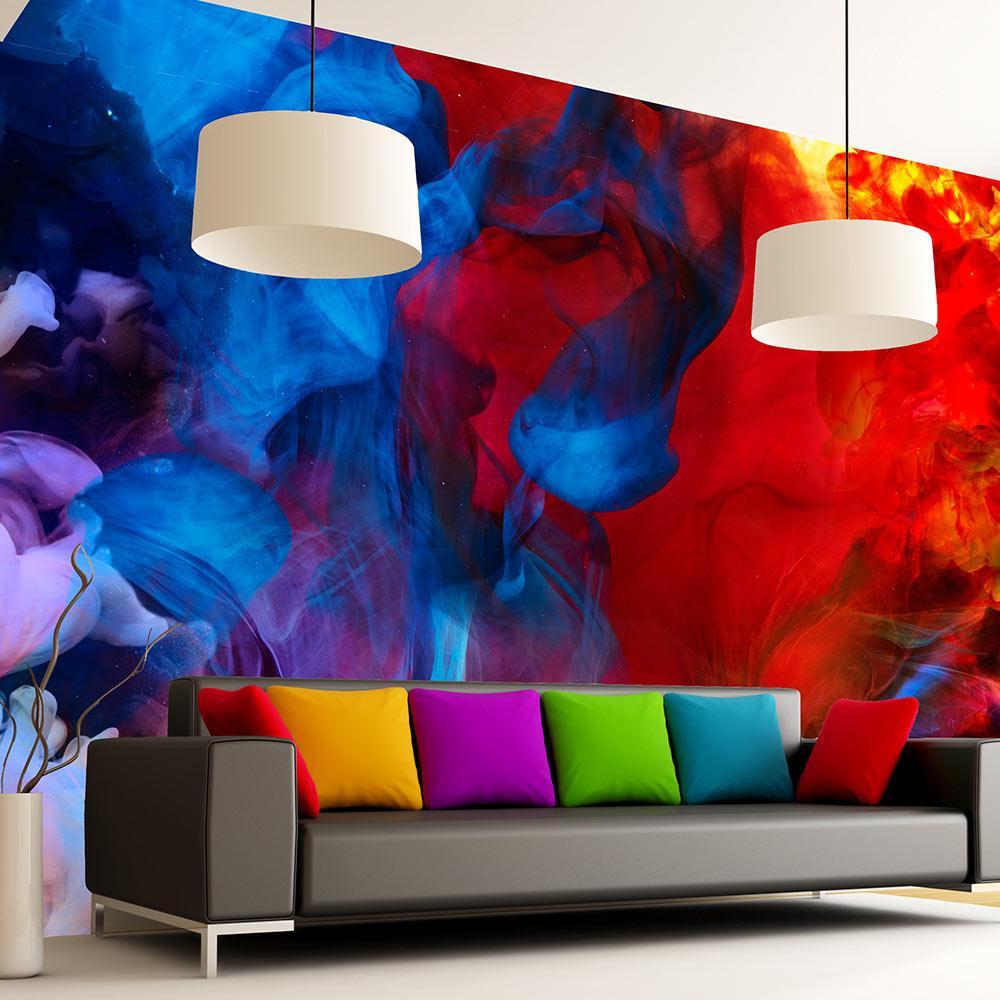 Wall mural - Colored flames-TipTopHomeDecor