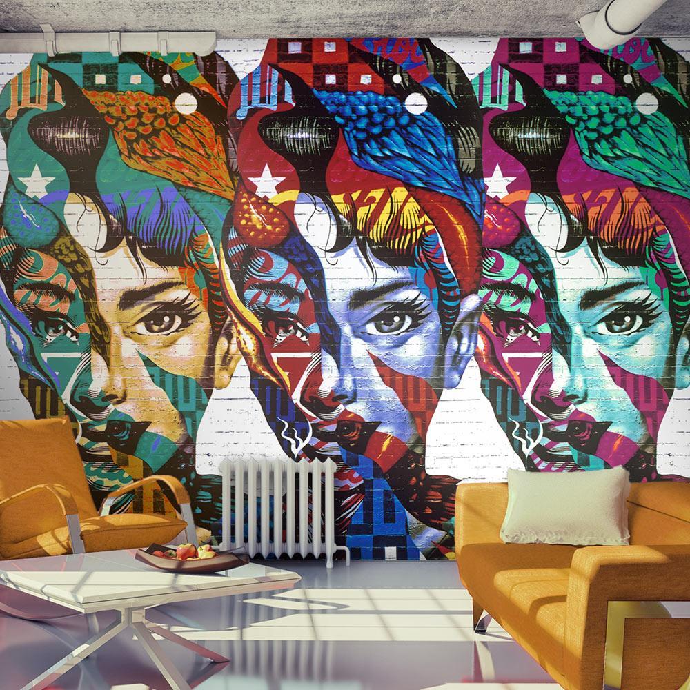 Wall mural - Colorful Faces-TipTopHomeDecor