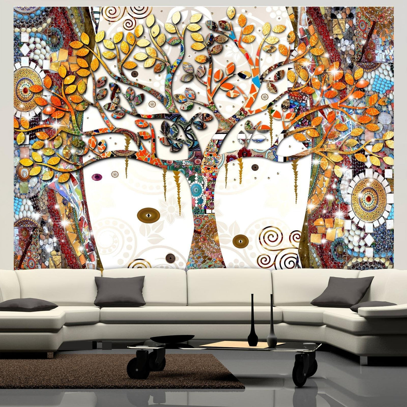 Abstract Wall Mural - Decorated Tree-Tiptophomedecor