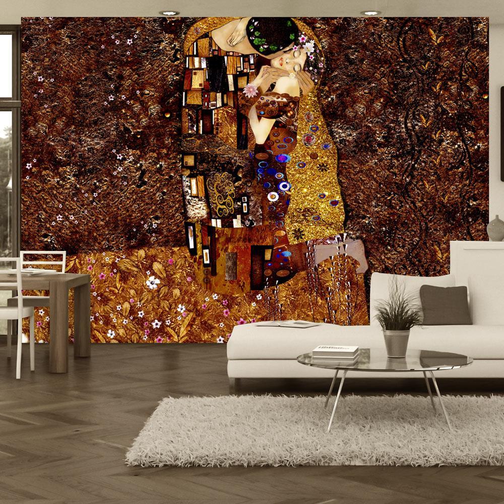 Abstract Wall Mural - Klimt Inspiration Image Of Love 02-Tiptophomedecor