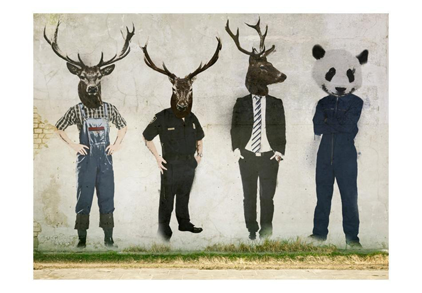 Wall mural - Man or animal?-TipTopHomeDecor