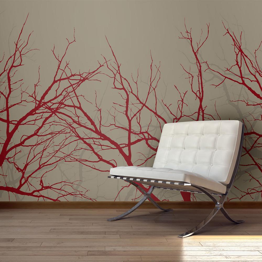 Wall mural - Red-hot branches-TipTopHomeDecor