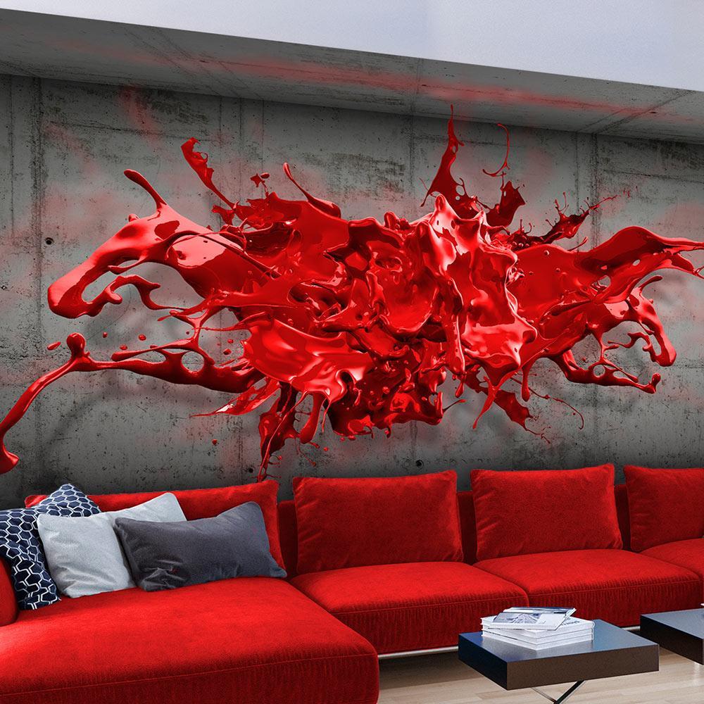 Wall mural - Red Ink Blot-TipTopHomeDecor