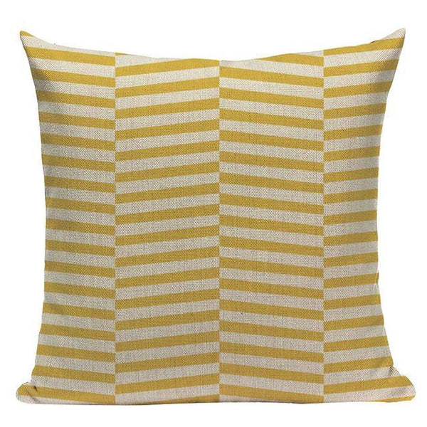 Abstract Yellow Grey Pillow Cases-TipTopHomeDecor