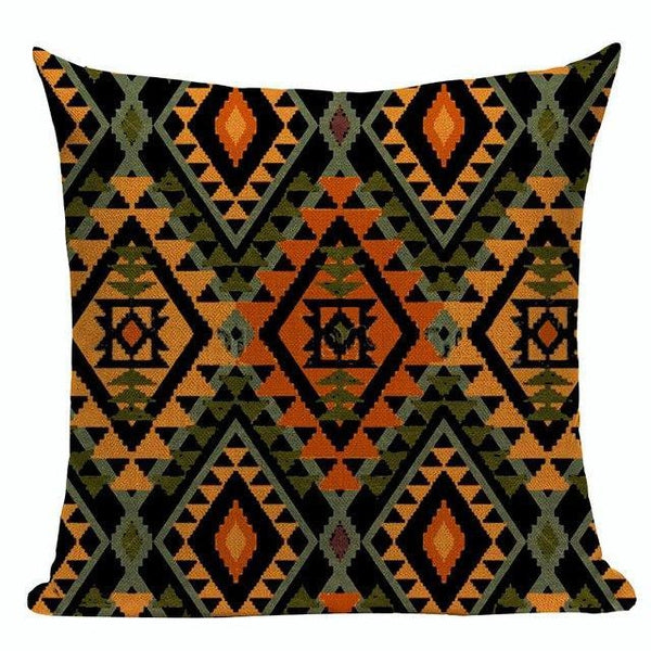 African Bohemian Tribal Throw Pillow Covers-Tiptophomedecor-Interior-Design-Home-Decor