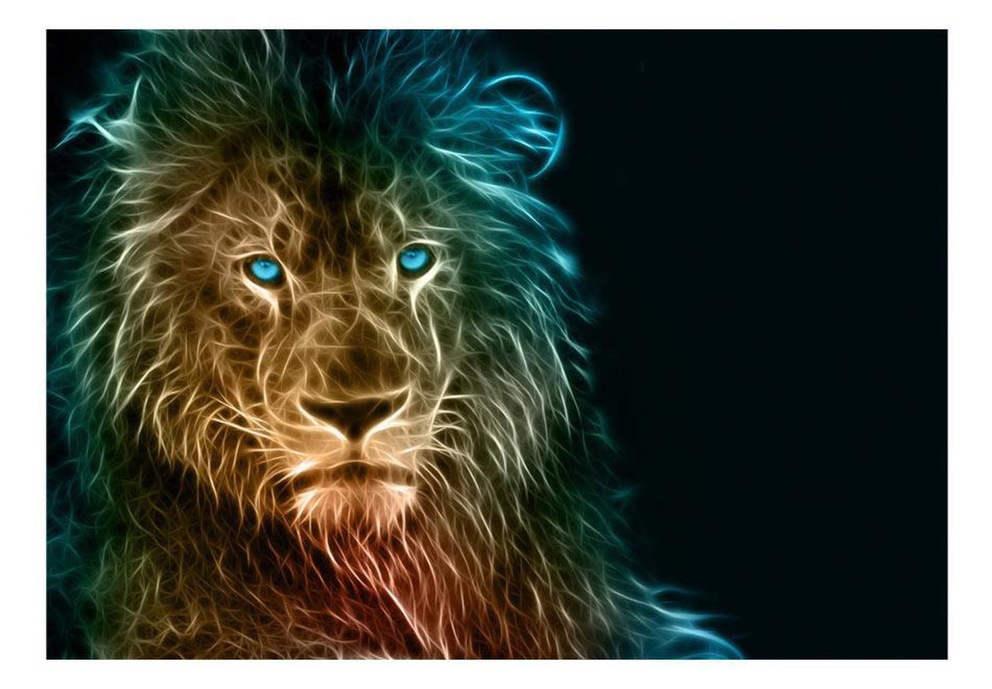 Wall mural - Abstract lion-TipTopHomeDecor
