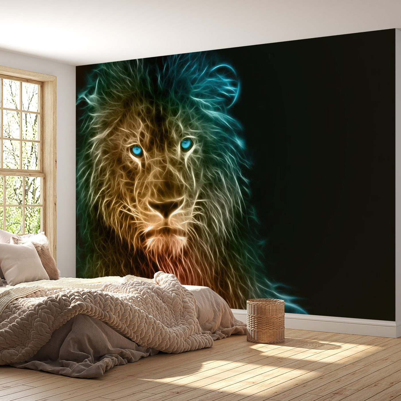 Wall mural - Abstract lion-TipTopHomeDecor