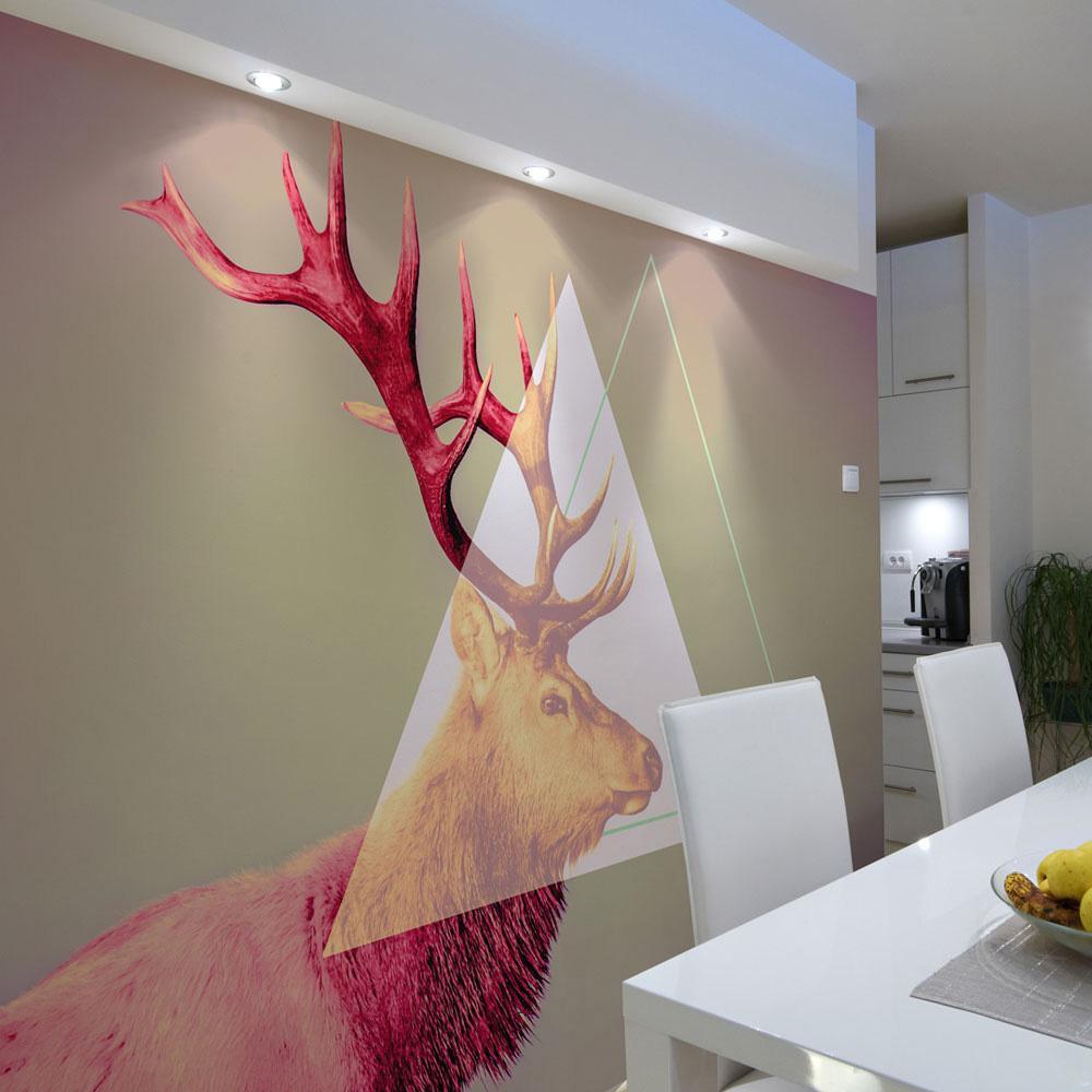 Wall mural - deer (graphic pattern)-TipTopHomeDecor