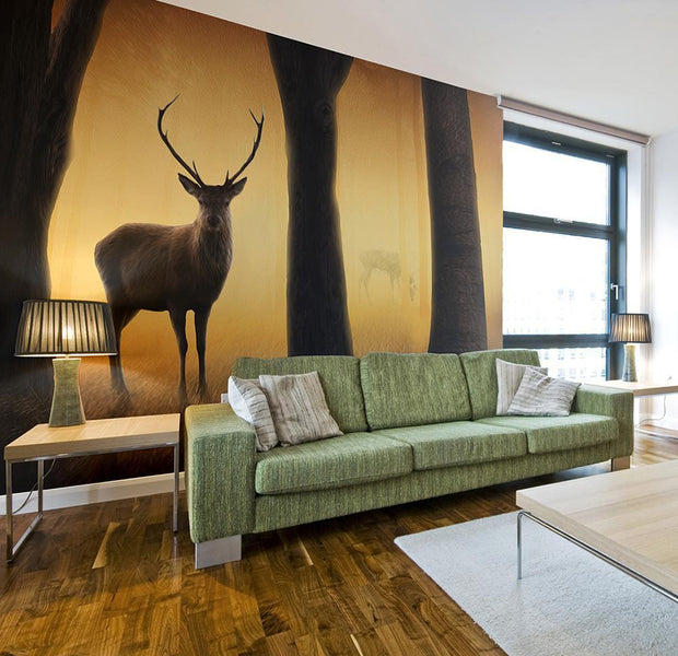 Wall mural - Deer in his natural habitat-TipTopHomeDecor