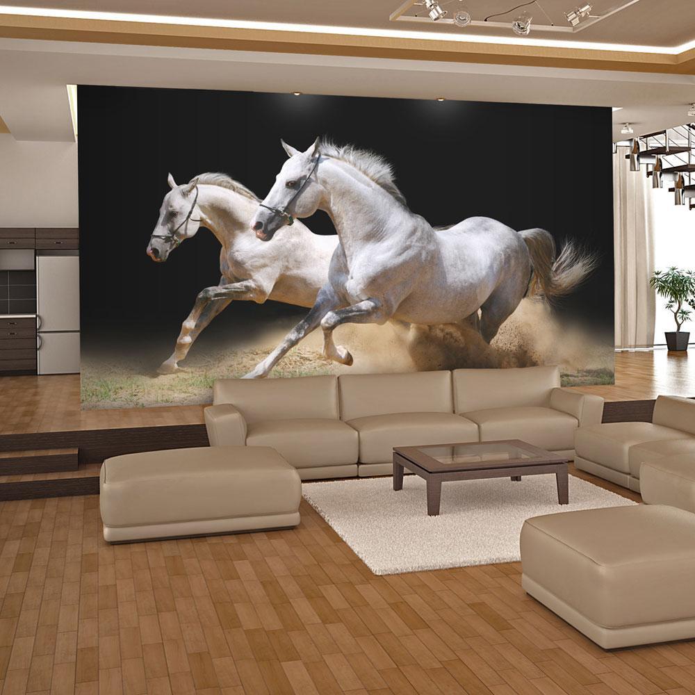 Wall mural - Galloping horses on the sand-TipTopHomeDecor