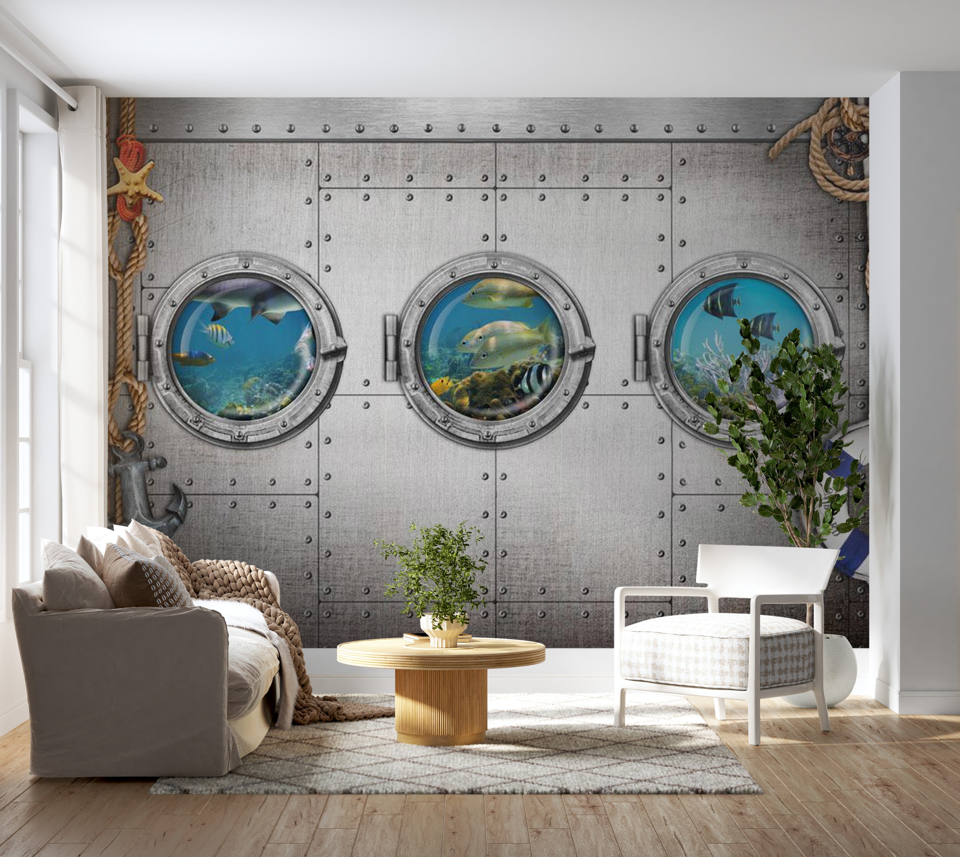 Wall mural - Portholes-TipTopHomeDecor