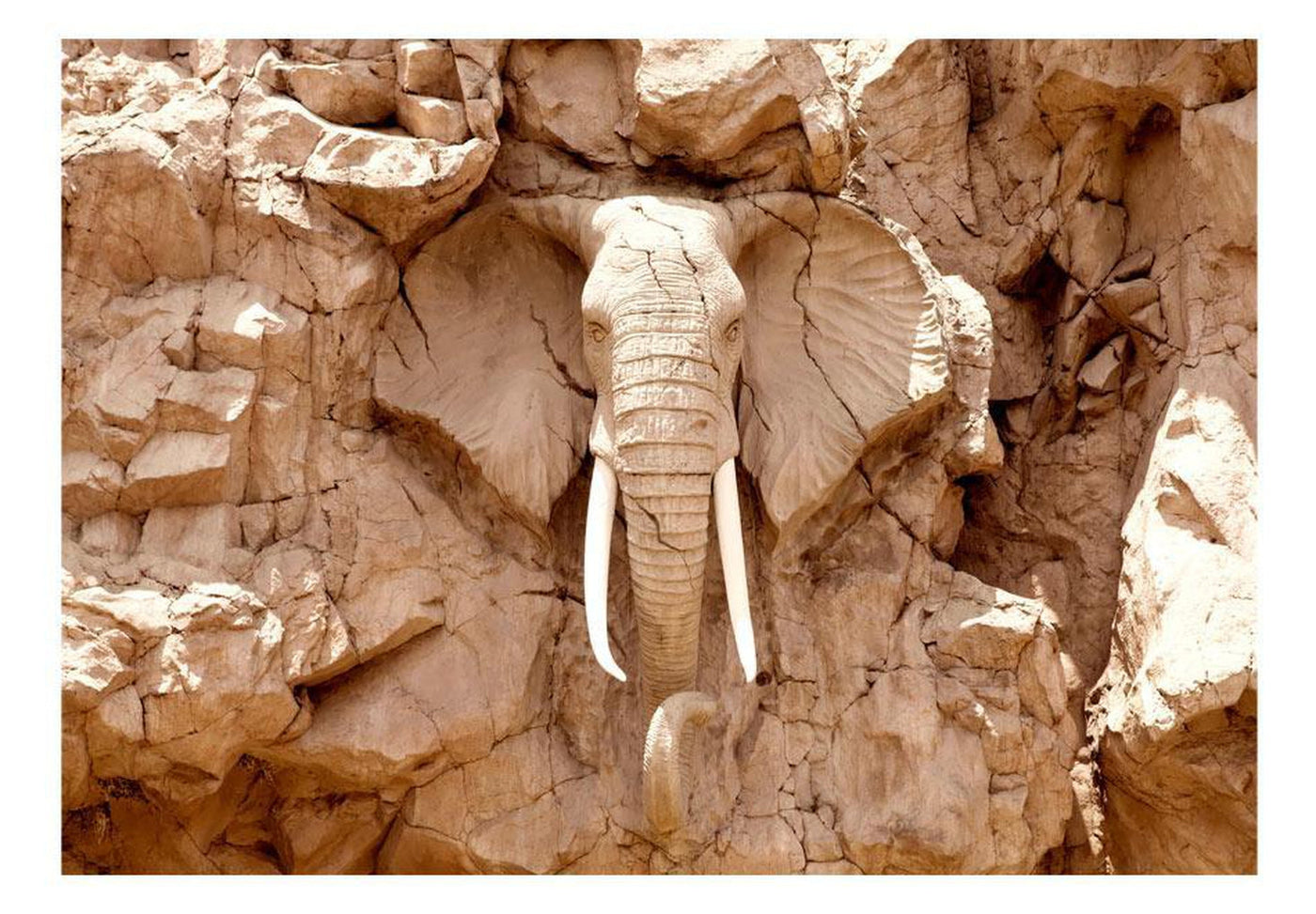 Wall mural - Stone Elephant (South Africa)-TipTopHomeDecor