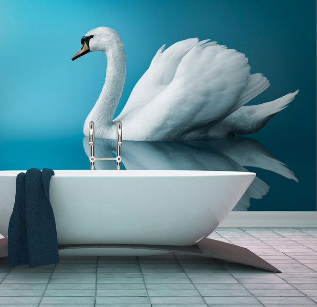 Wall mural - swan - reflection-TipTopHomeDecor