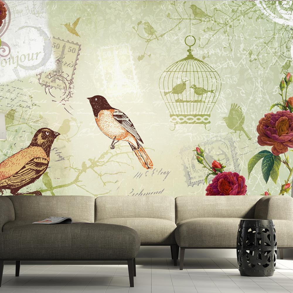 Wall mural - Vintage birds-TipTopHomeDecor