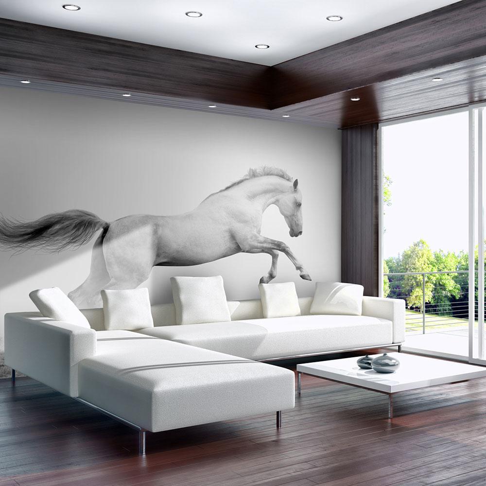 Wall mural - White gallop-TipTopHomeDecor