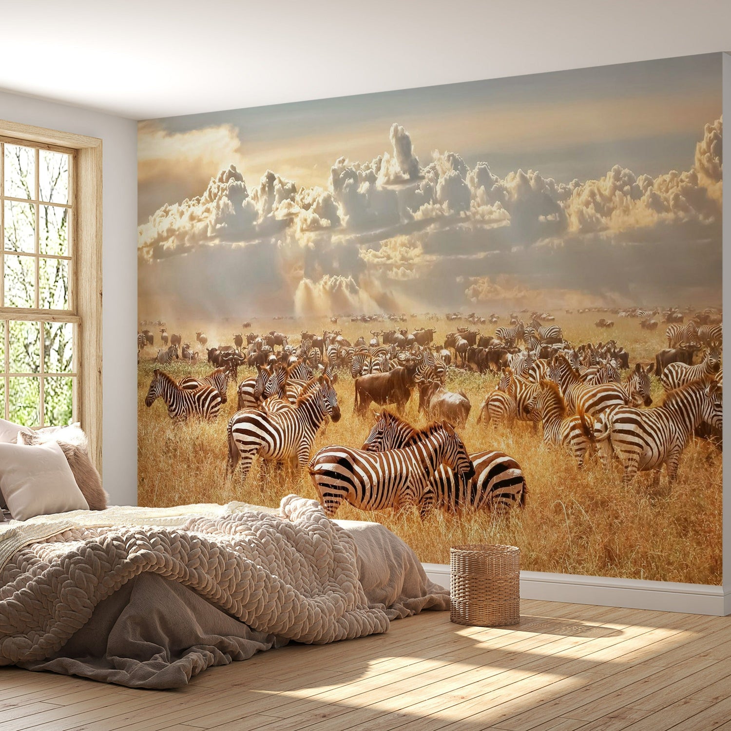 Animal Wall Mural - Zebra Land-Tiptophomedecor