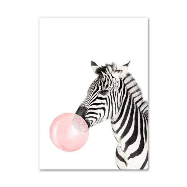 Baby Animal Bubblegum Art - Tiptophomedecor