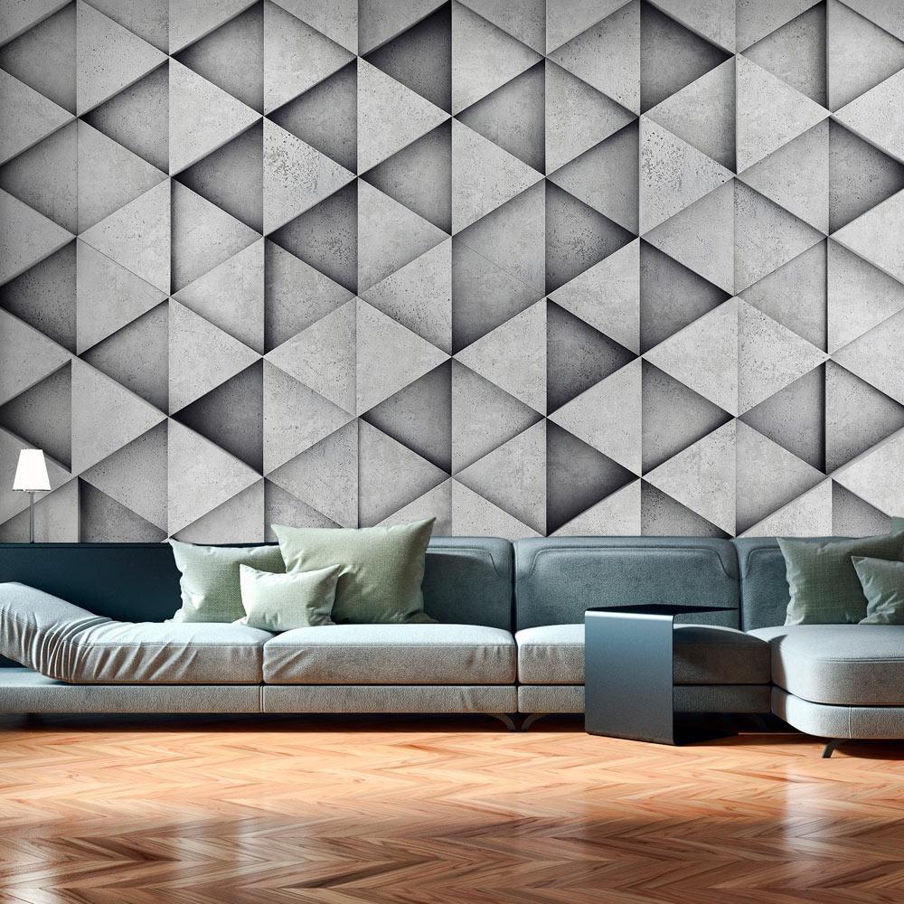 Wall mural - Grey Triangles-TipTopHomeDecor