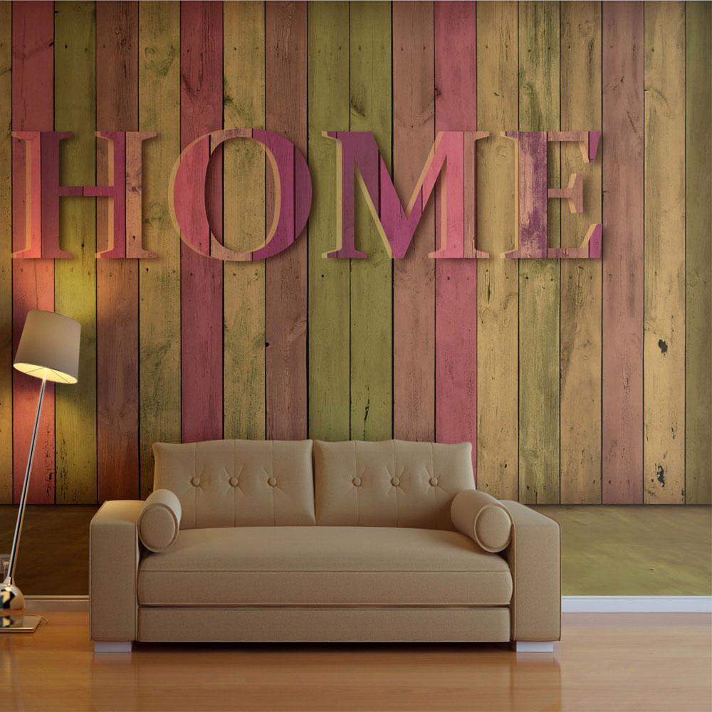 Wall mural - house (pink)-TipTopHomeDecor