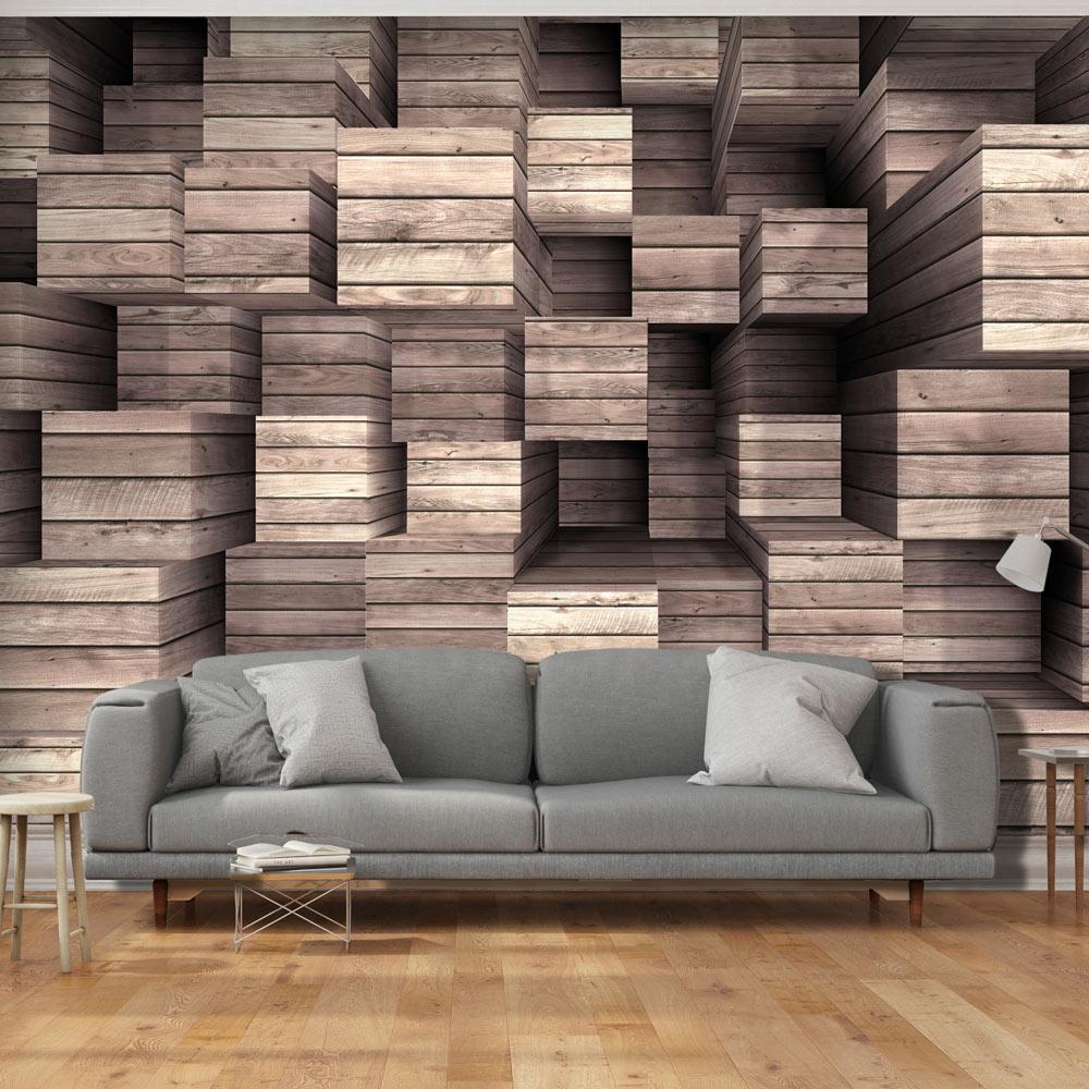 Wall mural - Wooden Finesse-TipTopHomeDecor