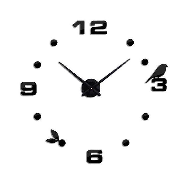 Bird Modern 3D Wall Clock Decal-TipTopHomeDecor