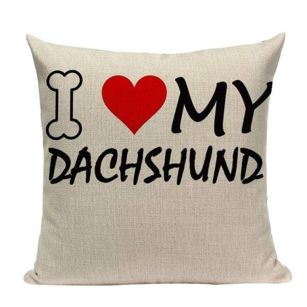 Black Dachshund Cushion Covers-TipTopHomeDecor