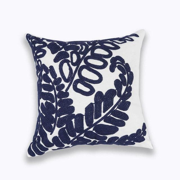 Blue Mandala Flower Geometric Embroidered Cushion Covers-TipTopHomeDecor