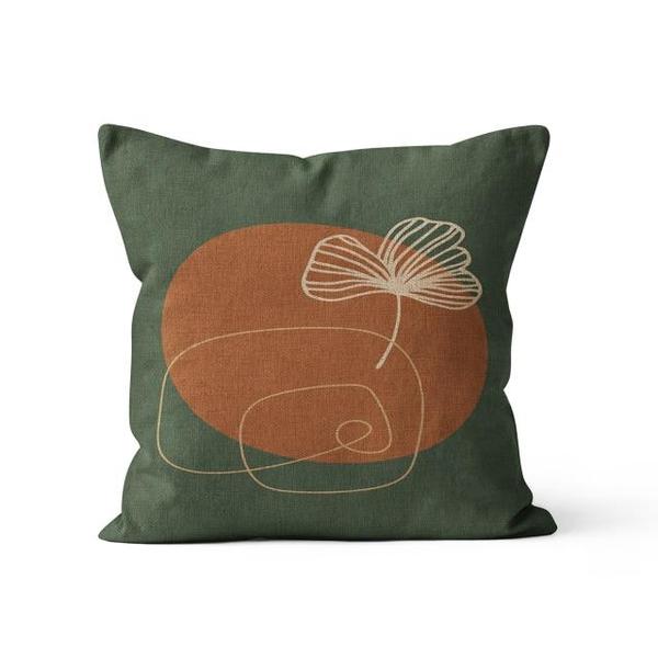 Bohemian Green Nordic Botanical Cushion Covers-TipTopHomeDecor