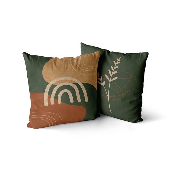 Bohemian Green Nordic Botanical Cushion Covers-TipTopHomeDecor