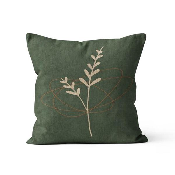 Bohemian Green Nordic Botanical Cushion Covers-TipTopHomeDecor