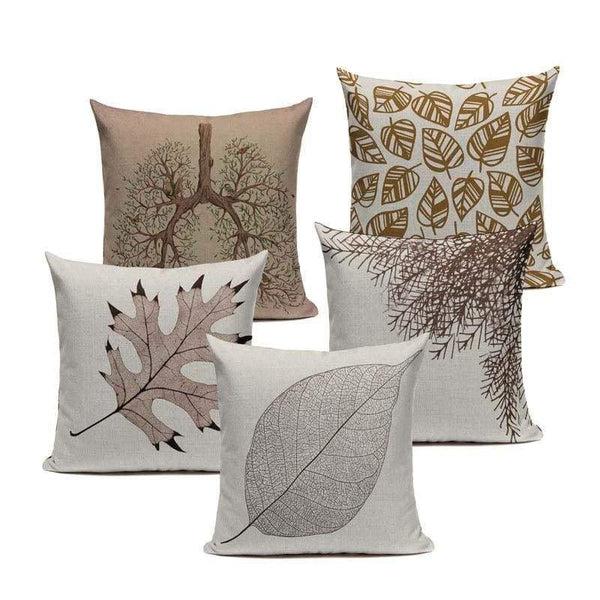 Tiptophomedecor Bronze Leaves Pillow Covers
