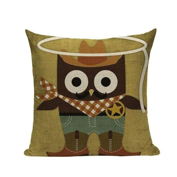 Tiptophomedecor Cartoon Love Owl Cushion Covers